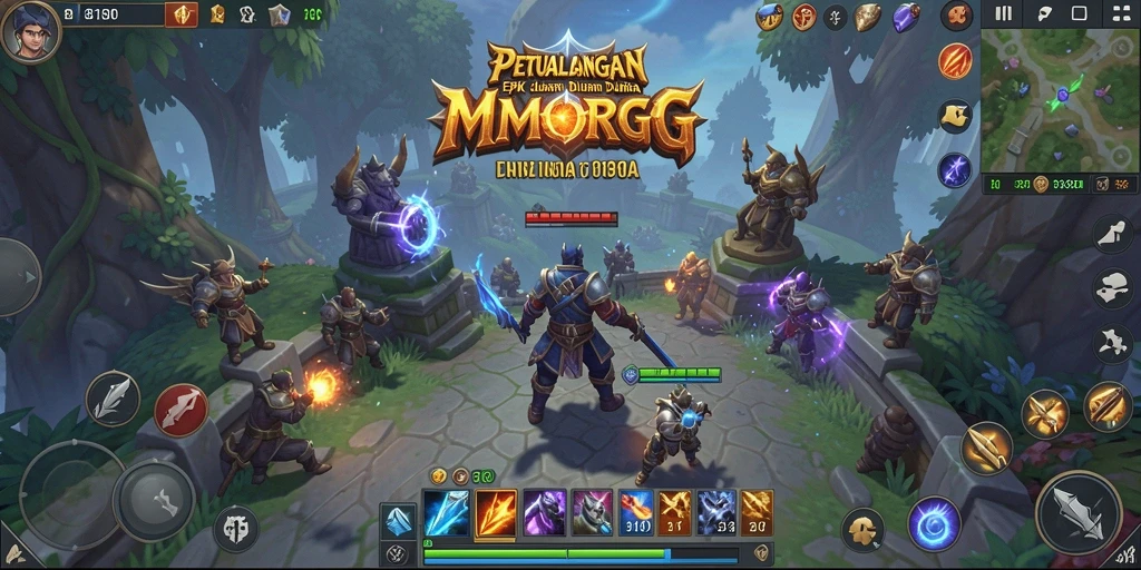 Tampilan utama gameplay MMORPG 8180 dengan grafis yang memikat.