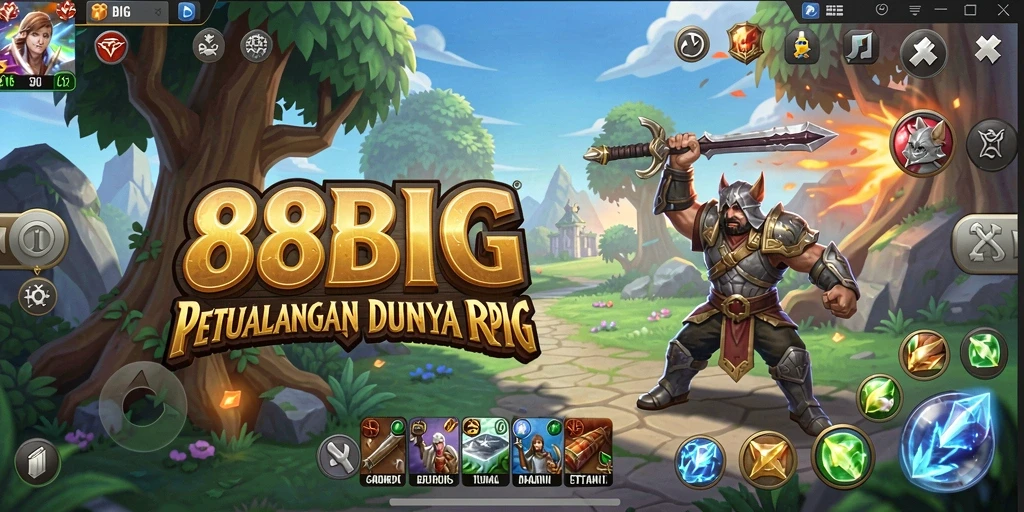 Tampilan gameplay RPG menakjubkan dari 88BIG.
