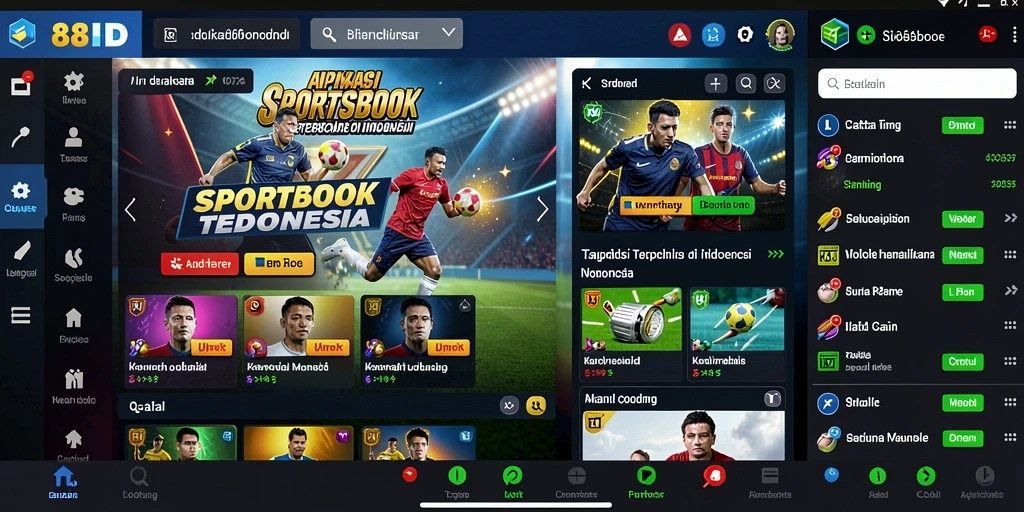 Tampilan utama 88ID dengan pilihan taruhan olahraga yang menarik.