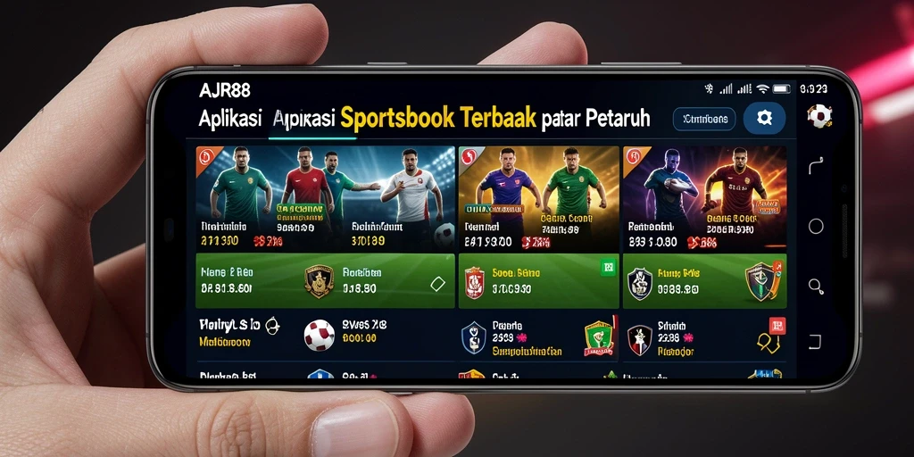 Tampilan antarmuka AJR88 yang menarik dan responsif untuk taruhan olahraga.
