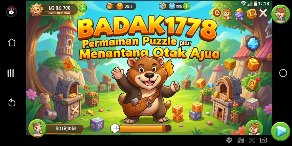 Screenshot gameplay BADAK178 menampilkan tantangan Puzzle yang seru.