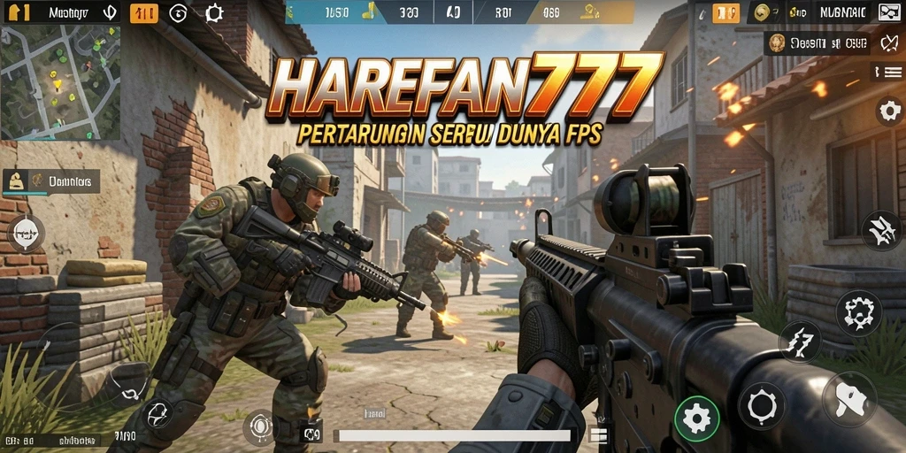Screenshot gameplay HARAPAN777 menampilkan aksi tembak-menembak yang seru.