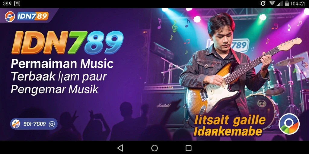 Screenshot menunjukkan gameplay IDN789 dengan pengguna yang sedang bernyanyi.