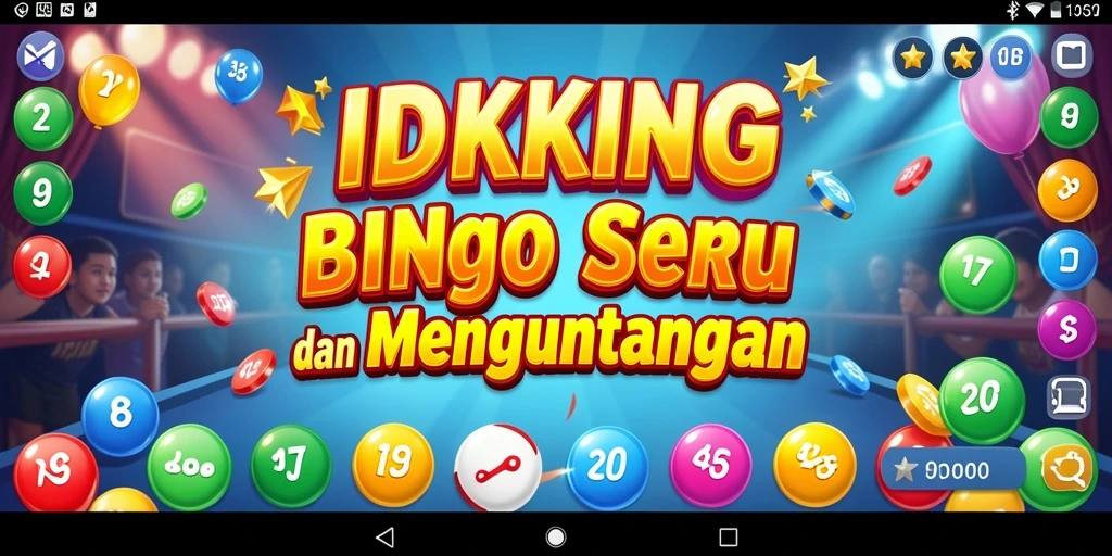 Tampilan gameplay menarik dari IDRKING dengan elemen Bingo yang seru.