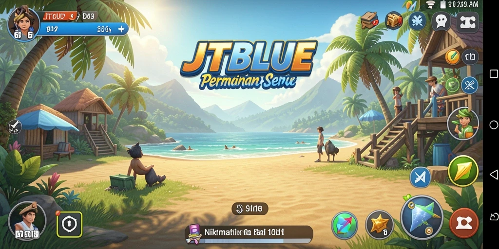 Gameplay menarik JTBLUE dengan tantangan seru dan visual menawan.