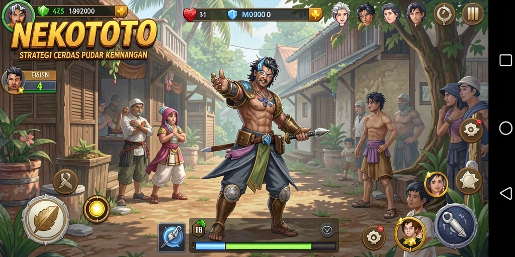 Tangkapan layar gameplay <strong>NEKOTOTO</strong> yang menampilkan strategi seru.