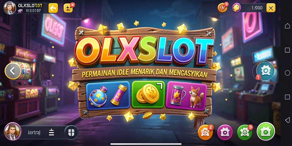 Screenshot utama OLXSLOT menampilkan gameplay Idle yang santai dan menyenangkan.