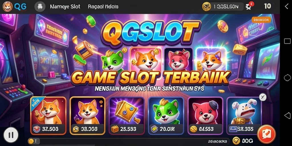 Tampilan gameplay menarik dari QQSLOT dengan berbagai tema.