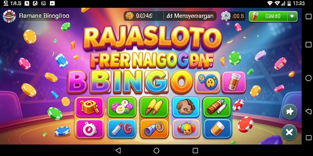 Tampilan gameplay seru RAJASLOTO yang memikat pemain Bingo.