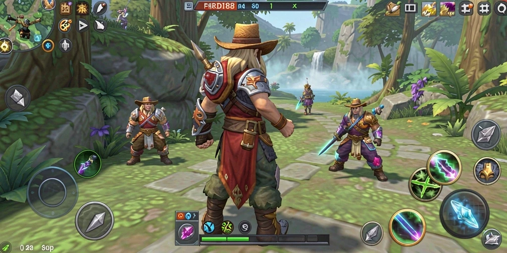 Tangkapan layar RDI88 menunjukkan aksi mendebarkan dalam pertempuran RPG.
