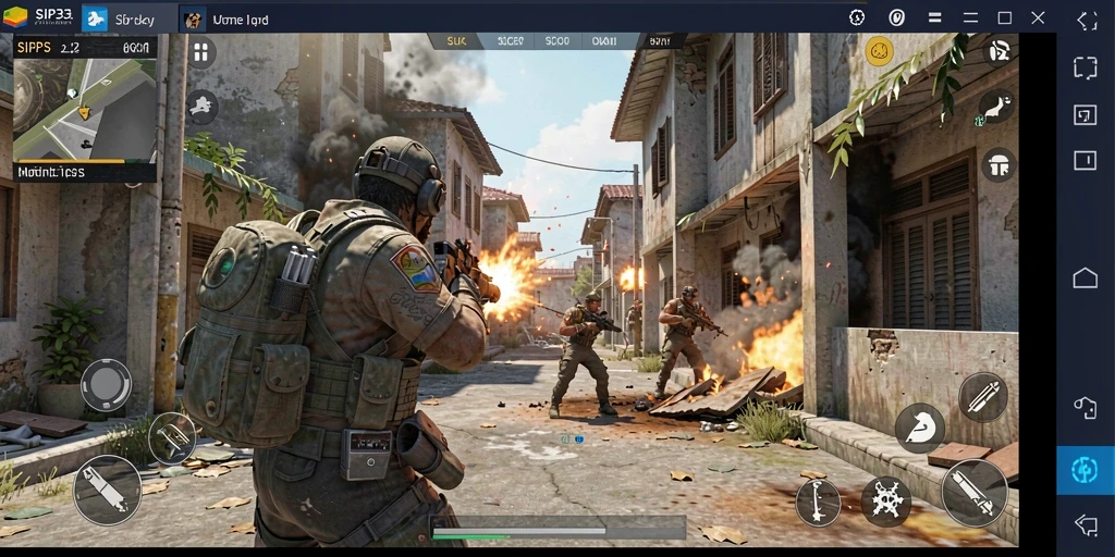 Tampilan aksi seru dalam gameplay TPS di SIP33.