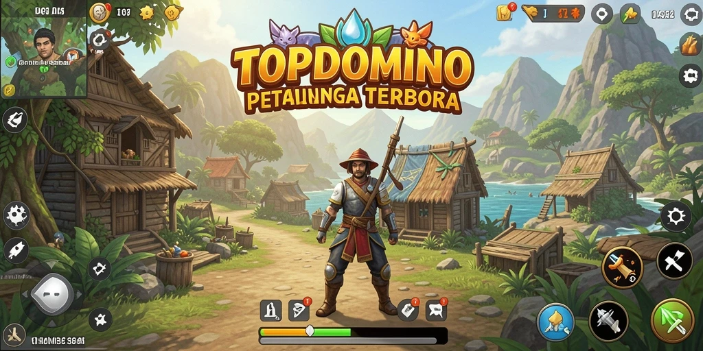 Tampilan gameplay seru dalam dunia Open World di TOPDOMINO.