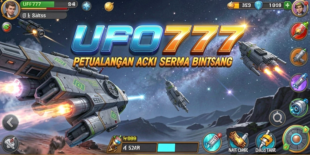 Tampilan gameplay yang menegangkan dan seru di UFO777.