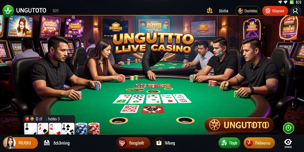 Tampilan menarik gameplay Live Casino UNGUTOTO